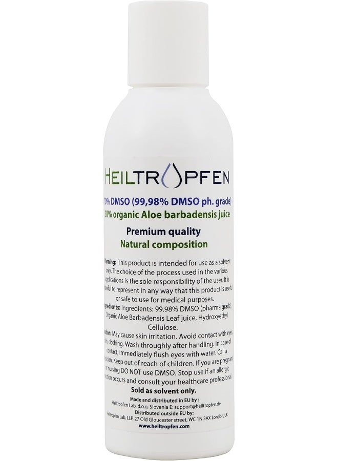 Heiltropfen DMSO Gel with Aloe Vera | 5 Oz - 150 g | DMSO Cream | High Purity - Image 3